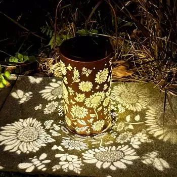 1 шт. Фонарики на солнечных батареях в виде подсолнуха - уличные садовые светильники со светодиодными настольными лампами для дворов, газонов и проходов