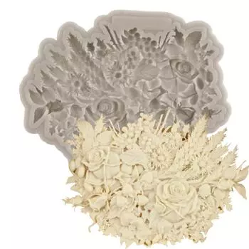 1 шт., формы для шоколада с розами, силиконовые формы для помадки, украшения торта, кондитерские изделия, кухонные аксессуары для выпечки, инструменты