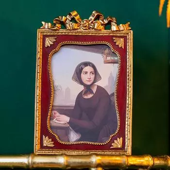 1 шт. фоторамка винтажная рамка-бант для прихожей подарок золотые резные фоторамки домашний настенный декор выгравированный подвесной антикварный 6 дюймов