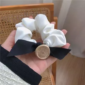 1 шт. французская ретро плиссированная повязка на голову, зрелый и стабильный темперамент, резинка для волос с бантом, веревочный аксессуар для волос