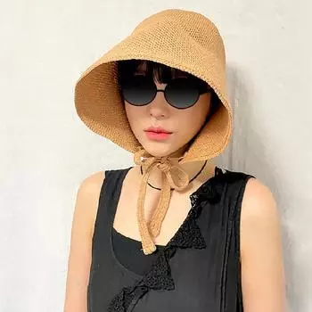 1 шт. французские шляпы-ведра с плоским верхом и большими полями, весенняя однотонная шляпа Лоли, универсальный хлопок и лен