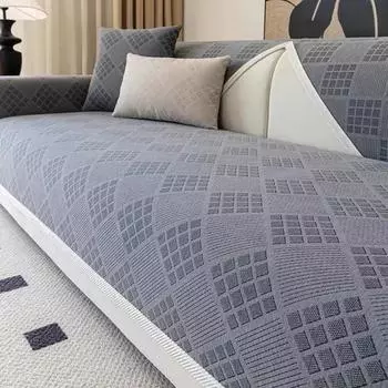 1 шт. французский клетчатый чехол для дивана из синели, нескользящие чехлы для дивана, чехлы для диванов для домашних животных, собак, детей, коврик для диванов в форме буквы L, полотенце для отдыха, домашний декор A 70x70