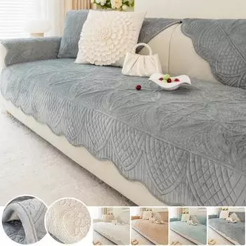 1 шт. французский плюшевый чехол для дивана для гостиной, противоскользящий коврик для дивана, жаккардовый чехол для дивана, одеяло для сиденья, защитная подкладка для мебели 70x70 A