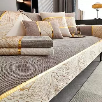 1 шт. французский роскошный коврик для дивана из шенилла с защитой от царапин от кошек, универсальный чехол для дивана на все времена года для гостиной A 70x70