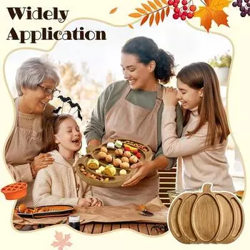 1 шт. Фруктовый рождественский тыквенный поднос, милый декоративный праздничный поднос для конфет на Рождество, Хэллоуин, День благодарения 29*25