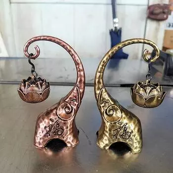 1 шт. Фу слон благоприятная курильница для благовоний сувениры для вечеринок украшения стола креативный домашний декор лотос благовония сандаловое дерево обратный поток зелёный