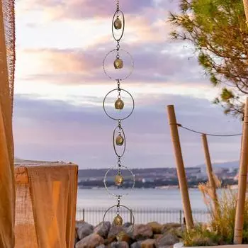 1 шт. Функциональные и декоративные дождевые цепи для наружного использования, простая 1-метровая металлическая цепь для отвода дождевой воды, наружное украшение