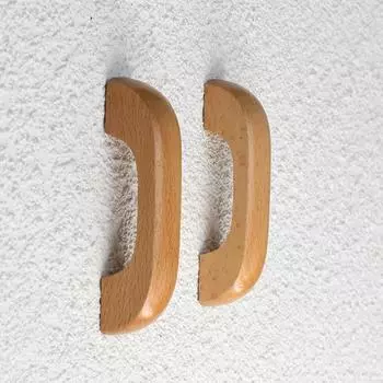 1 шт. фурнитура для шкафа, бук, натуральные ручки для ящиков, ручки для шкафов, дверные ручки для кухонных ящиков, цельное дерево