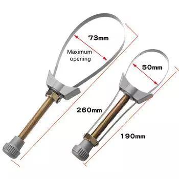 1 шт. гаечный ключ 65 мм до 105 мм, регулируемый диаметр, автомобильный мотоциклетный ключ, ручной инструмент, инструмент для ремонта и удаления масляного метаболического фильтра onesize