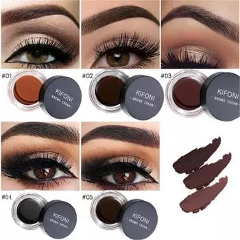 1 шт. гель для макияжа бровей, водостойкий для бровей, стойкий оттенок, оттенок макияжа с кистью 1