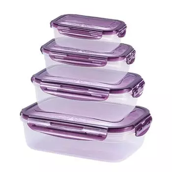 1 шт. герметичные прямоугольные прозрачные контейнеры для обедов с крышкой, ланч-боксы с микроволновой печью, контейнеры для пищевых продуктов
