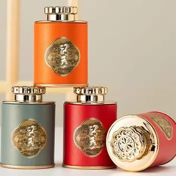 1 шт., герметичный органайзер для кофе в форме черного чая и зеленого чая в стиле ретро, портативный контейнер для путешествий, герметичная банка для чая, коробка для хранения оранжевый