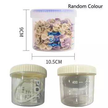 1 шт. герметичный ящик для хранения прозрачный кухонный органайзер для пищевых продуктов и зерна емкость для хранения пластиковые большой емкости влагонепроницаемые герметичные банки 600ml