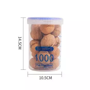 1 шт. герметичный ящик для хранения прозрачный кухонный органайзер для пищевых продуктов и зерна емкость для хранения пластиковые большой емкости влагонепроницаемые герметичные банки 1000ml