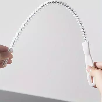 1 шт. Гибкая щетка для чистки раковины и слива, Дренажный трос для канализации, Удалитель засоров из волос, Ручной сантехнический змеевик для туалета, ванной комнаты, кухни