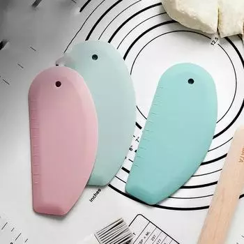 1 шт. Гибкий силиконовый скребок для миски, лучший скребок для тортов, кухонная помощь, скребок для еды, сковорода, миска, инструменты для теста зелёный