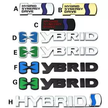 1 шт. гибридные 3D металлические наклейки на кузов автомобиля, значок на багажник, эмблема для To-yo/ta Chr Auris Camry Corolla Vios Levin YARiS L, аксессуары A