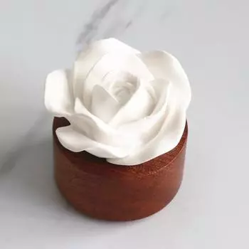 1 шт. гипсовая креативная деревянная основа роза ароматерапия домашний автомобильный диффузор камень орнамент внутренний аромат эфирное масло камень