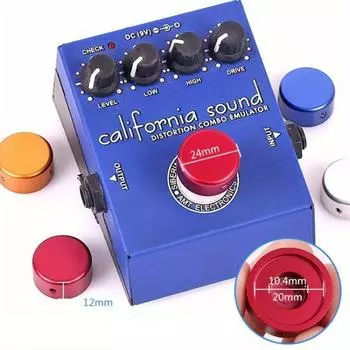 1 шт. гитарная педаль эффектов, гитарный гвоздь, колпачок для педали эффектов, алюминиевые инструменты, детали, накладки на ножные переключатели, аксессуары для ручек красный