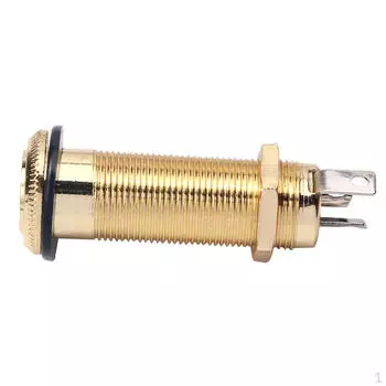 1 шт., гитарный штекер 6,35 мм для баса Nickel