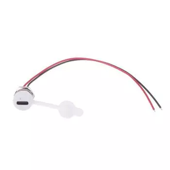 1 шт. гнездо для зарядки с разъемом USB Type-C, водонепроницаемый разъем с прямым сжатием, гнездовая база