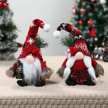 1 шт. Гном Рождественская безликая кукла Веселые рождественские украшения для дома 2024 Рождественское украшение Рождество Навидад Натал Новый год 2025