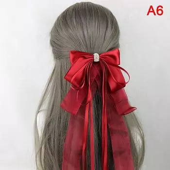 1 шт., горничная принцесса Лолита, кружевной бант, заколка для волос, повязка на голову, косплей Without lace вино красного