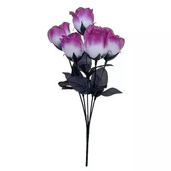 1 шт. Готические черные розы Искусственная черная роза Реалистичные шелковые черные розы Роскошный готический цветочный декор 36 см