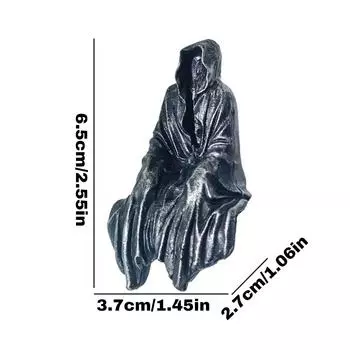 1 шт. Готические настольные украшения в черных робах One Size
