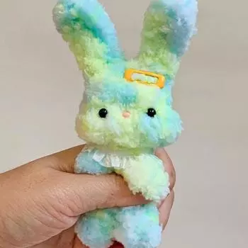 1 шт. градиентный цвет, пушистая шерсть, железная проволока, полоска, веревка, плюшевая твист-палка, нить, лента синий