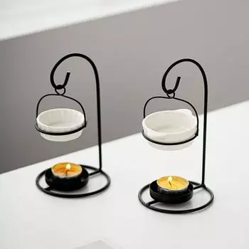 1 шт., грелка для камина, эфирное масло, восковая свеча, деревянная основа, украшение для дома, диффузор, аромалампа, печка, чайная свеча