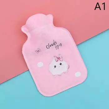 1 шт., грелка для живота, резиновая сумка, милый мультяшный теплый расслабляющий безопасный теплый холодный большой плюшевый тканевый мешок для грелки A1