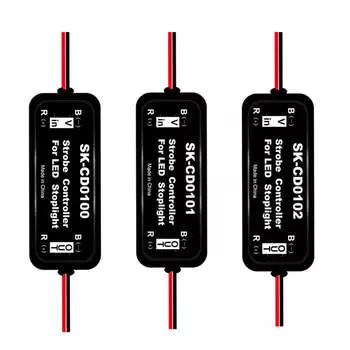 1 шт. GS-100A контроллер стробоскопа стоп-сигналов светодиодный контроллер задних фонарей с функцией предупреждения о быстром и медленном мигании