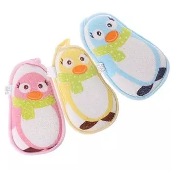 1 шт., губка для детского душа, щетки для ванны, скребок для ванны, милая мягкая мытье тела для новорожденных one size синий