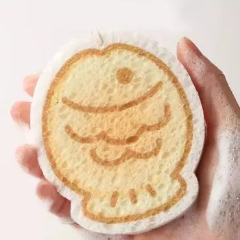 1 шт. Губка для мытья посуды с изображением рыбки из мультфильма, бытовая кухонная ванная комната, Migic, моющая губка для мытья посуды