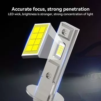 1 шт. H1 H3 автомобильная светодиодная лампа для фар 12 В 6000 К автомобильная фара без вентилятора свет авто диод супер яркие противотуманные фары 50 Вт CSP 4000LM