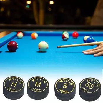 1 шт. H/M/S/SS 14 мм черный многослойный наконечник для кия для девяти клюшек бильярдные принадлежности H