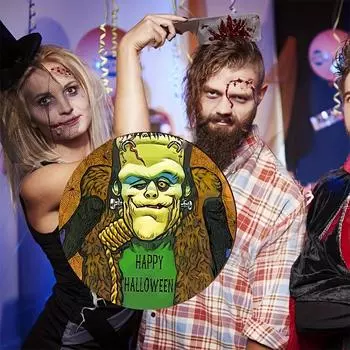 1 шт. Хэллоуин ужас портрет деревянный список, Хэллоуин семейная вечеринка праздничное украшение настенные гобелены, Хэллоуин вечеринка украшения принадлежности Pack of 1