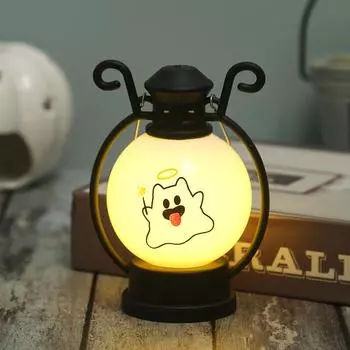 1 шт. Хэллоуин ветряной фонарь фестиваль украшения реквизит светодиодная тыква электронная свеча вечерние принадлежности портативный ночник 4cm