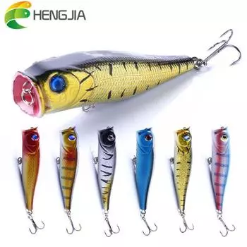 1 шт. Hengjia 14 г/9 см Topwater приманка-поппер пластиковые рыболовные снасти для пресной воды