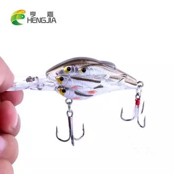 1 шт. HENGJIA, 8 размеров, приманка для плавания, 7 см, 9 г, пластиковый бионический воблер, рыболовные снасти
