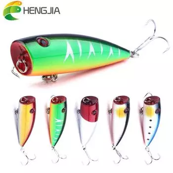 1 шт., Hengjia, 9 г/7 см, рыболовная приманка-поппер, реалистичная пластиковая жесткая приманка для окуня форели для рыбалки медный