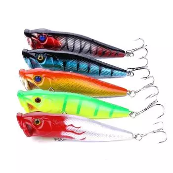 1 шт. Hengjia 9 см/12 г Topwater Popper приманка снасти пресноводный бионический воблер для форели щуки окуня