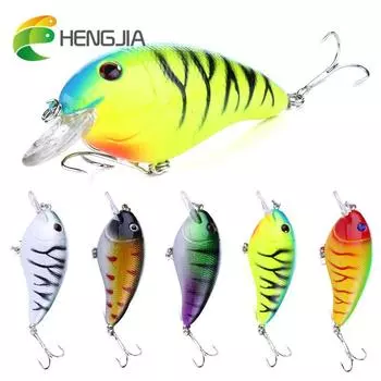 1 шт. HENGJIA Crankbait 0,53 унции/3,26 дюйма пластиковые рыболовные снасти воблер для щуки дубильная кора
