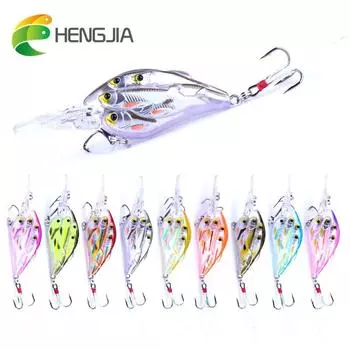 1 шт. HENGJIA Crankbait приманка для плавания 8 рыб пластиковый бионический воблер рыболовные снасти