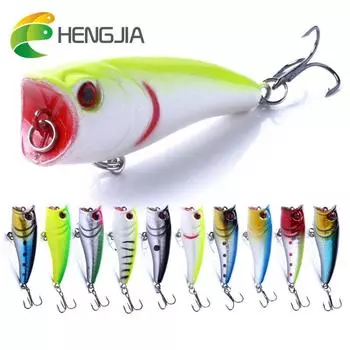 1 шт., Hengjia Topwater Popper, рыболовная приманка, реалистичная приманка для щуки, форели и окуня для рыбалки