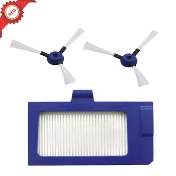1 шт. HEPA-фильтр + 2 шт. боковая щетка для Rowenta ZR710101, детали пылесоса, чистящий фильтр, пылевой фильтр