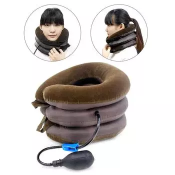 1 шт., хиропрактика, шейный тяговый массажер, надувной обезболивающий бандаж для плеч и шеи, ошейник