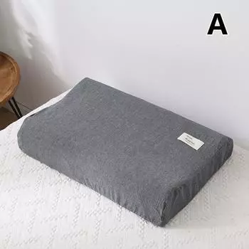 1 шт., хлопковая наволочка на молнии, латексная наволочка, контурная наволочка из пены с эффектом памяти, наволочка с отскоком S