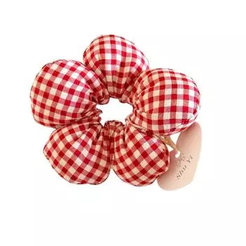 1 шт., хлопковая повязка на голову с милым цветком и веревкой «Любовь» с узором «Бант» и сеткой красного цвета